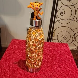 Beaded Water Bottle with Tigger Topper